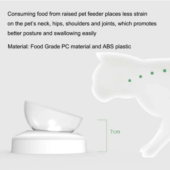 FOREYY Elevated Raised Pet Bowls for Cats & Small Dogs Stand Feeder 20° Tilt - Picture 8 of 10